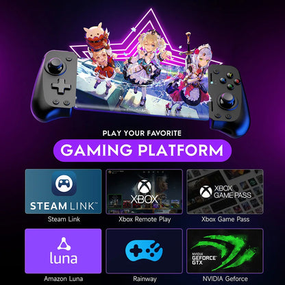 EasySMX M10 Type C Mobile Phone Controller for Android Phone, Xbox Game Pass, iPhone 15, Hall Effect Triggers Joysticks